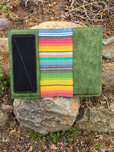 Load image into Gallery viewer, Emerald Green Leather Notebook Cover with Notebook
