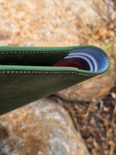 Load image into Gallery viewer, Emerald Green Leather Notebook Cover with Notebook
