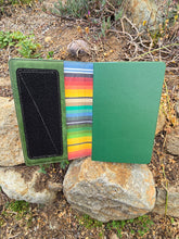 Load image into Gallery viewer, Emerald Green Leather Notebook Cover with Notebook
