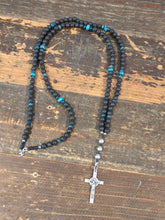 Load image into Gallery viewer, Turquoise and Sea Glass Rosary
